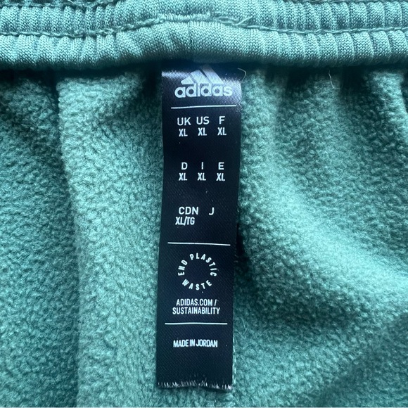 Adidas Men's Game and Go Fleece Tapered Track Pants AEROREADY Green Oxide Sz XL - Picture 6 of 8